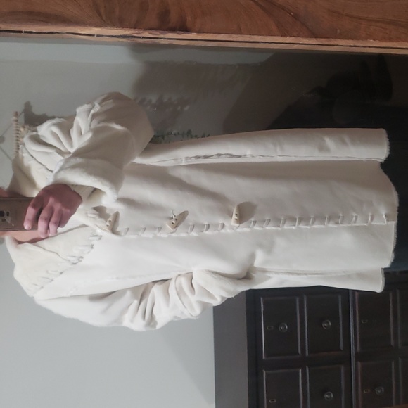 Suede Fur long coat - Picture 3 of 8